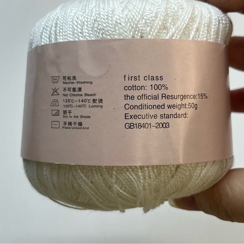 lace white crochet thread cotton yarn 4 balls crafting knitting - Picture 3 of 4